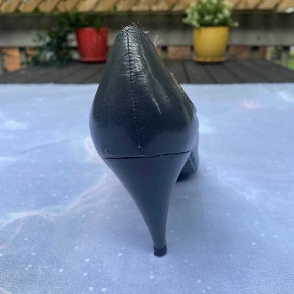 Bravo Browns Vintage Grey Heels Size 7 - Picture 3 of 4